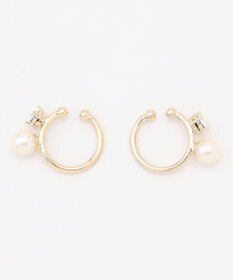 J.PRESS LADIES 【WEB限定・2way・2set】パールビジュー イヤカフ リング