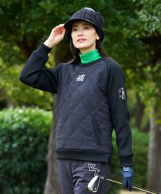 23区GOLF 【WOMEN】中綿キルトプルオーバー 着脱楽ちん 便利なポケット付 1枚で決まる