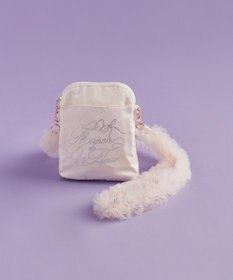 Maison de FLEUR チュールハンドルラインストーンショルダーバッグ