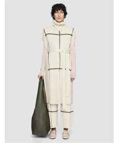 JOSEPH 【洗える】グリッド コットンシルク　ポンチョ