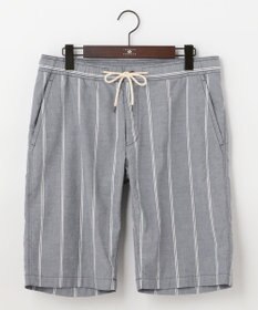 JOSEPH ABBOUD MOUNTAIN 【SPACE／UNISEX】JOE COTTONワイドストライプ ハーフパンツ