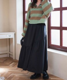 WEGO ハーフジップショートニットプルオーバー