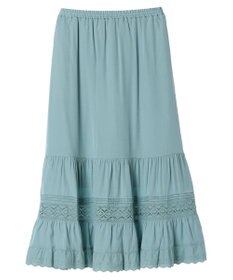 earth music&ecology レースティアードスカート