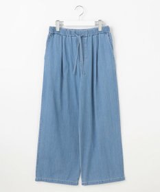 J.PRESS LADIES L 【洗える】5ozバージラコンパクト デニム イージーパンツ