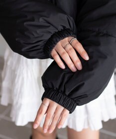 WEGO 【25年秋冬新作/SMサイズ展開】2WAYファーフードショートパファーブルゾン