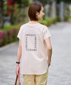 UNFILO BEAUTY FORM ロゴ刺繍フレンチスリーブTシャツ