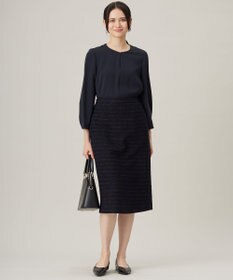 自由区 L 【セットアップ対応・洗える】トリアセダブルクロス ブラウス