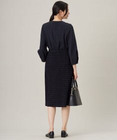 自由区 L 【セットアップ対応・洗える】トリアセダブルクロス ブラウス