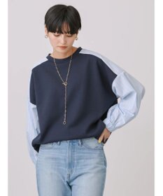 AMERICAN HOLIC イージーケア異素材ポンチプルオーバー