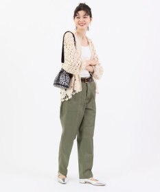 LeSportsac DRAWSTRING BUCKET XBODY/ニュートラルレオパード