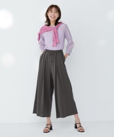 J.PRESS LADIES 【洗える・速乾・接触冷感】リライムライトローン バックフレア ブラウス