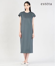 23区 【エステータ】スキューバ フレンチスリーブ ワンピース