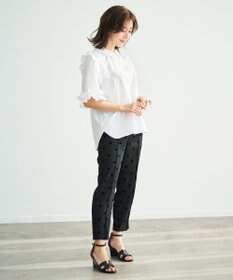 #Newans ロマンティックフリルディテールシャツ