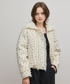 GRACE CONTINENTAL ツイードダウンジャケット