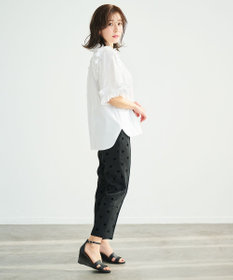 #Newans ロマンティックフリルディテールシャツ