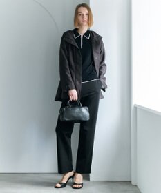 ICB シンセティックフルニードル ハーフジップニット