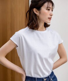 ANY SIS 【洗える】ビジュー付き カットソー