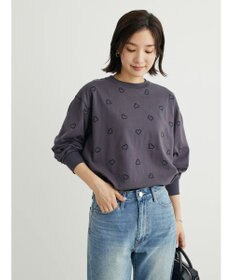 Green Parks ・Ｄｏｕｂｌｅ　Ｆｌａｇｓ　ハート刺繍ロンＴ