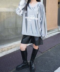 WEGO サテンゲームグラフィックプルオーバー