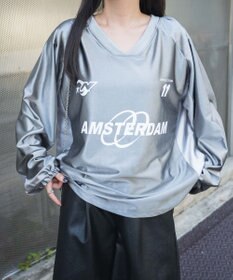 WEGO サテンゲームグラフィックプルオーバー