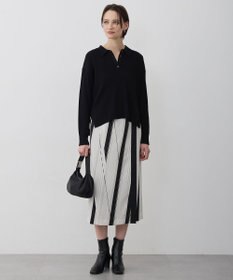 ICB L マーセライズコットンポロ ニット