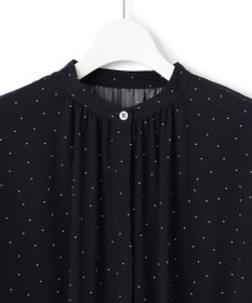 23区 【洗える】バックサテンアムンゼン ドットプリント ワンピース