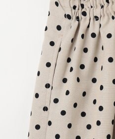 ANY KIDS 麻ライク ドット柄 ガウチョ