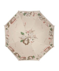 MOONBAT DAKS(ダックス) 晴雨兼用日傘 長傘 カラフルな街並み フワクール生地使用