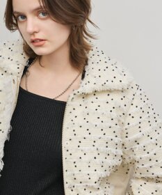 GRACE CONTINENTAL ツイードダウンジャケット