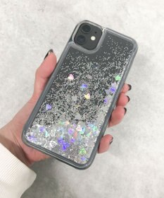 WEGO キラキラiphoneケース（シルバー）