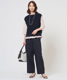 J.PRESS LADIES L 【WEB限定カラーあり】LINEN COTTON ニット ベスト