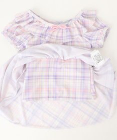 ANY KIDS チェック柄 セパレート 水着