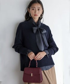 組曲 L 【WEB限定】シャイニーオーガンボウタイ付き ブラウス