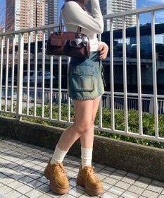 WEGO チャーム付きボストンバッグ