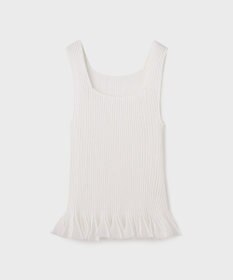 GRACE CONTINENTAL シアーフリルニットトップ