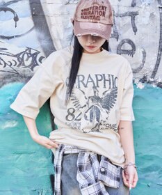 WEGO 【ユニセックス着用ITEM/MLサイズ展開】ブリーチヴィンテージグラフィックT（SS）