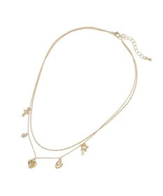 earth music&ecology レター２連ネックレス