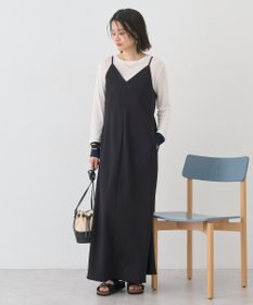 AMERICAN HOLIC リネンライクフリンジキャミワンピース