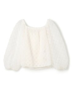 GRACE CONTINENTAL チュール刺繍トップ