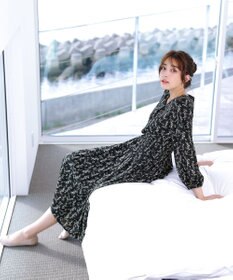 Tiaclasse 【洗える・新色追加】パフスリーブプリーツワンピース