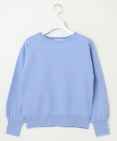 Feroux 【洗える】パールポイントパフスリーブ ニット