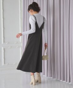 Feroux 【2WAY】パールストラップベロア ジャンスカ