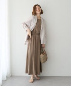 YECCA VECCA 【接触冷感】カットノースリーブワンピース