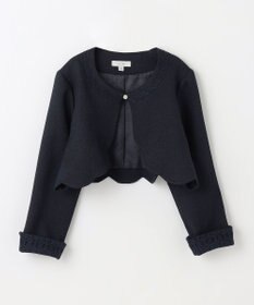 ANY KIDS 裾スカラップノーカラージャケット