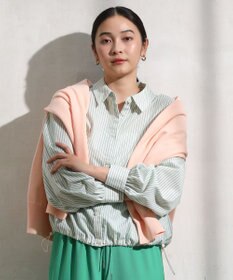 Green Parks イージーケア裾ドロストシャツ