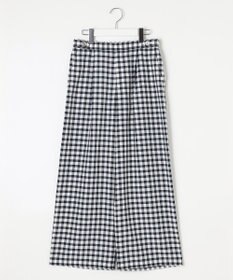 J.PRESS LADIES S 【洗える】アセVisギンガム イージー パンツ