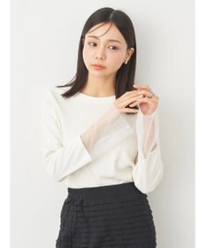 earth music&ecology 袖シアープルオーバー