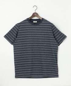 JOSEPH ABBOUD 【キングサイズ・清涼感/吸水速乾】リネンハニカムボーダーＴシャツ