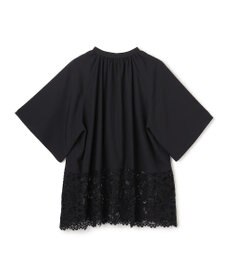 UNFILO L レースヘム ギャザーブラウス