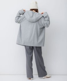 23区 ウールカシミヤビーバー フード付き ショートコート